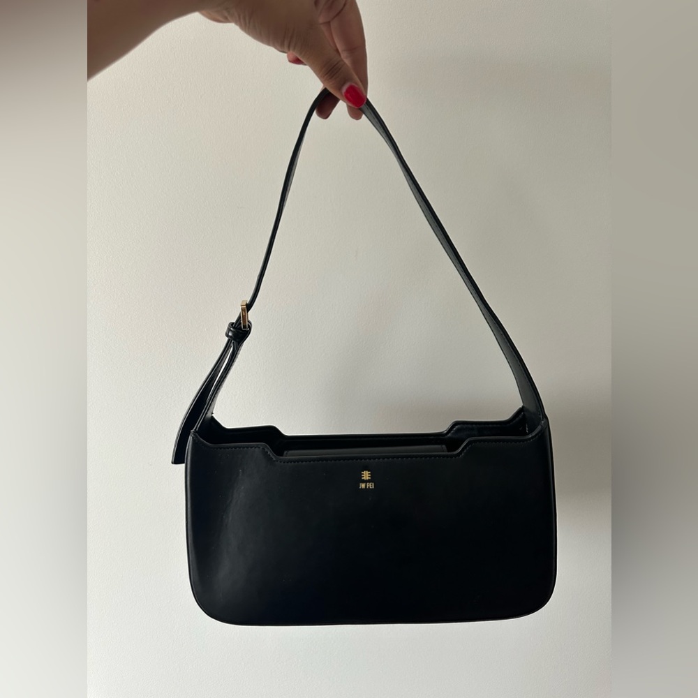 JW PEI Black Millie Vegan Leather Shoulder Bag